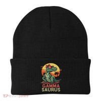 Gammasaurus Dino Dinosaur Gamma Saurus T Rex Funny Trex Beanie thumb 0