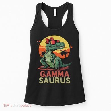 Gammasaurus Dino Dinosaur Gamma Saurus T Rex Funny Trex Women's Tank Top