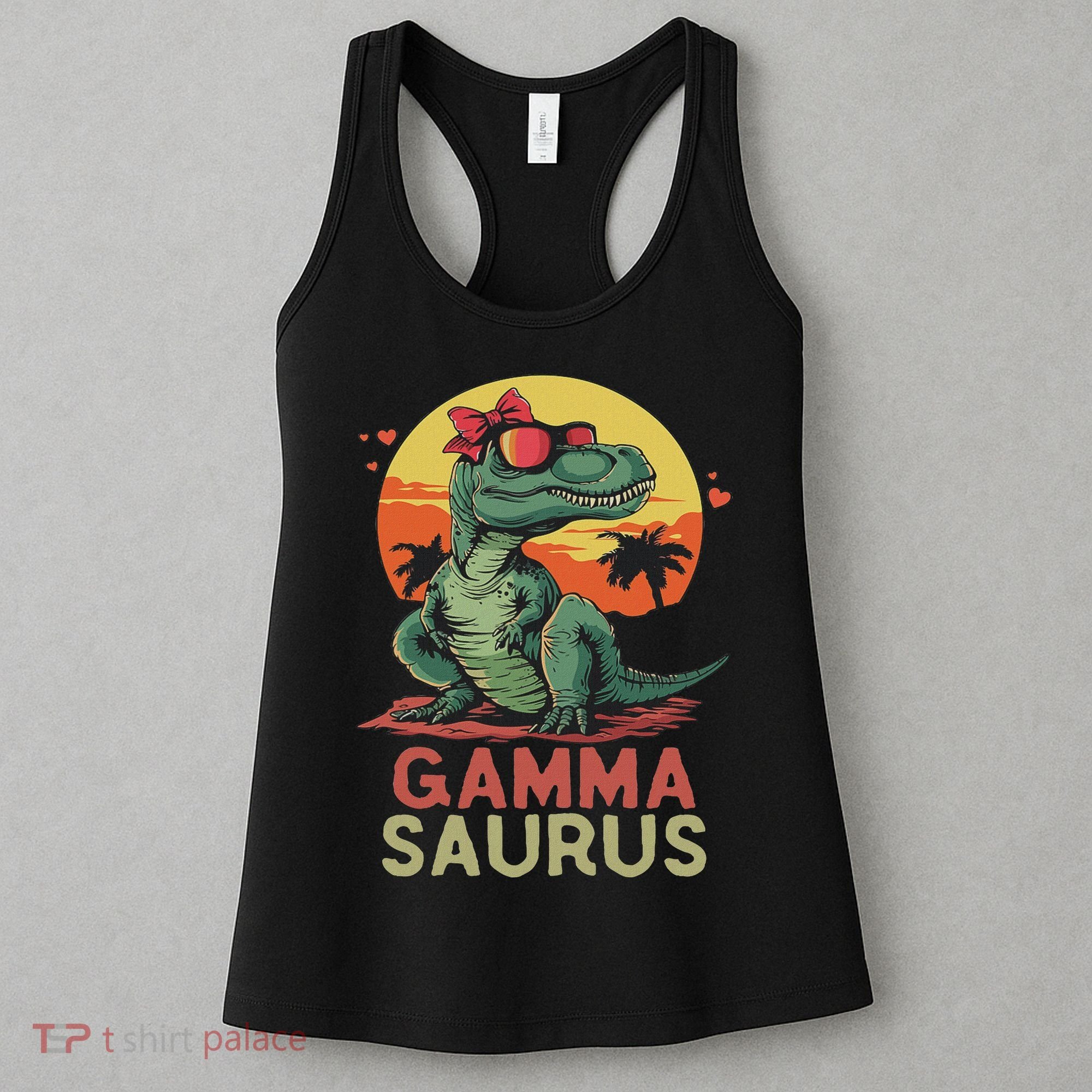 Gammasaurus Dino Dinosaur Gamma Saurus T Rex Funny Trex Women's Tank Top