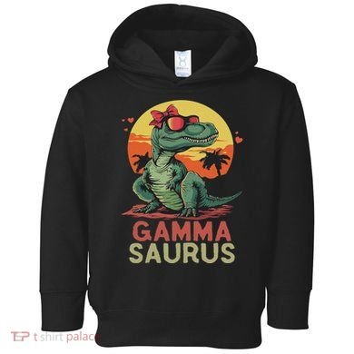 Gammasaurus Dino Dinosaur Gamma Saurus T Rex Funny Trex Toddler Hoodie