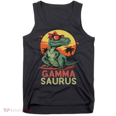 Gammasaurus Dino Dinosaur Gamma Saurus T Rex Funny Trex Tank Top