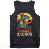 Gammasaurus Dino Dinosaur Gamma Saurus T Rex Funny Trex Tank Top thumb 0
