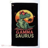 Gammasaurus Dino Dinosaur Gamma Saurus T Rex Funny Trex Golf Towel thumb 0