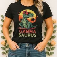 Gammasaurus Dino Dinosaur Gamma Saurus T Rex Funny Trex Women's T-Shirt thumb 2