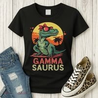 Gammasaurus Dino Dinosaur Gamma Saurus T Rex Funny Trex Women's T-Shirt thumb 3