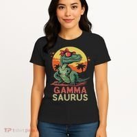 Gammasaurus Dino Dinosaur Gamma Saurus T Rex Funny Trex Women's T-Shirt thumb 4