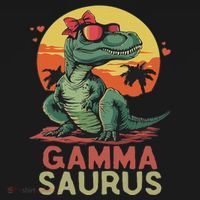 Gammasaurus Dino Dinosaur Gamma Saurus T Rex Funny Trex Kids Sweatshirt thumb 2