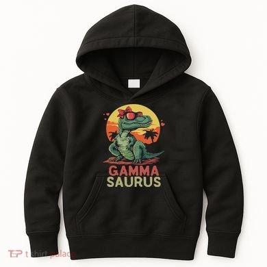 Gammasaurus Dino Dinosaur Gamma Saurus T Rex Funny Trex Kids Hoodie