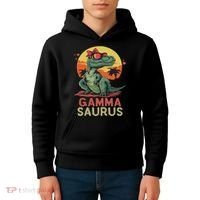 Gammasaurus Dino Dinosaur Gamma Saurus T Rex Funny Trex Kids Hoodie thumb 4