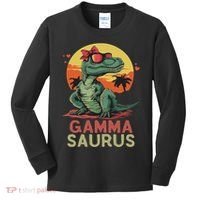 Gammasaurus Dino Dinosaur Gamma Saurus T Rex Funny Trex Kids Long Sleeve Shirt thumb 0