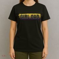 Girl Dad Dunking Tribute Memorial # Girl Dad Distressed T-Shirt thumb 4