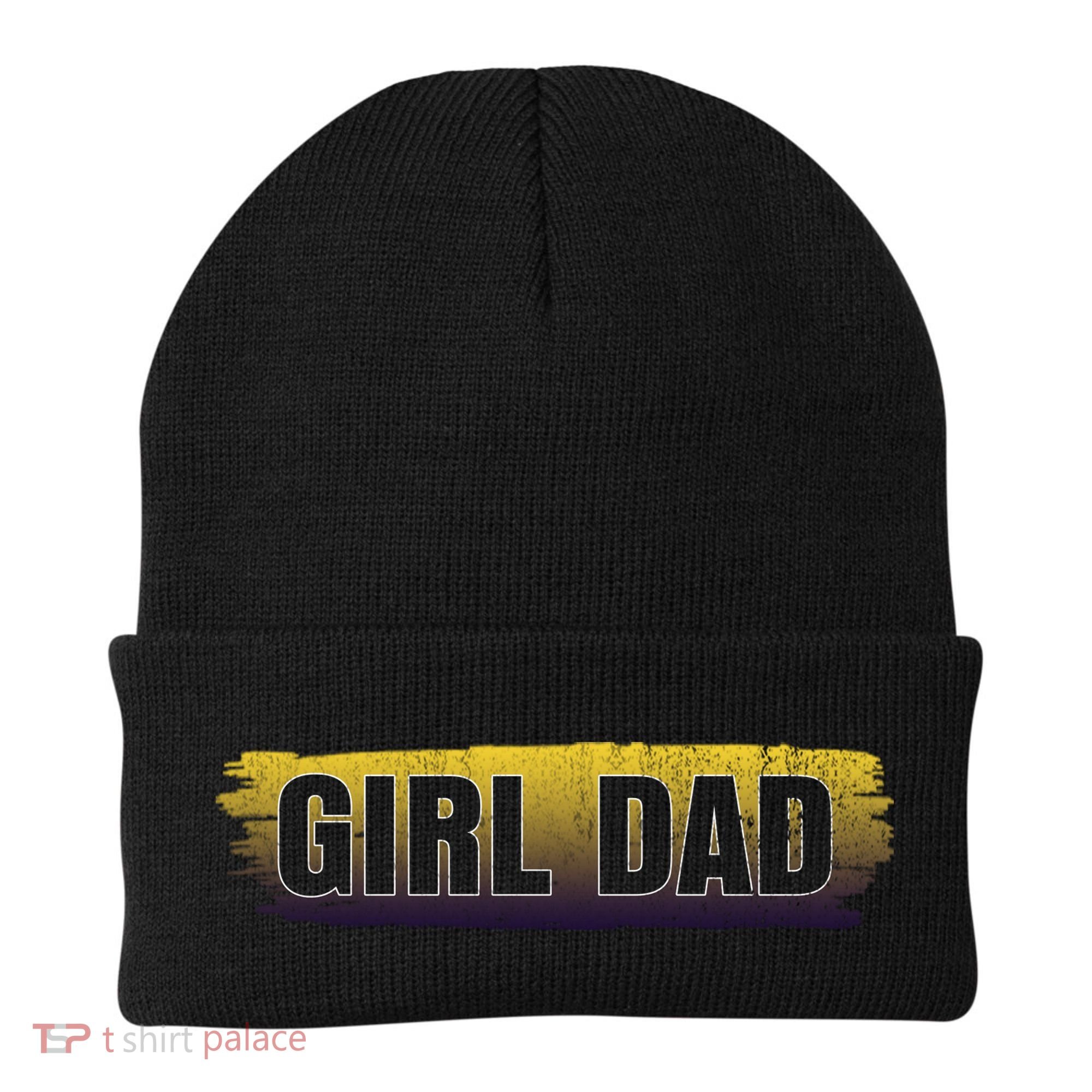 Girl Dad Dunking Tribute Memorial # Girl Dad Distressed Beanie