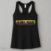 Girl Dad Dunking Tribute Memorial # Girl Dad Distressed Women's Tank Top thumb 3