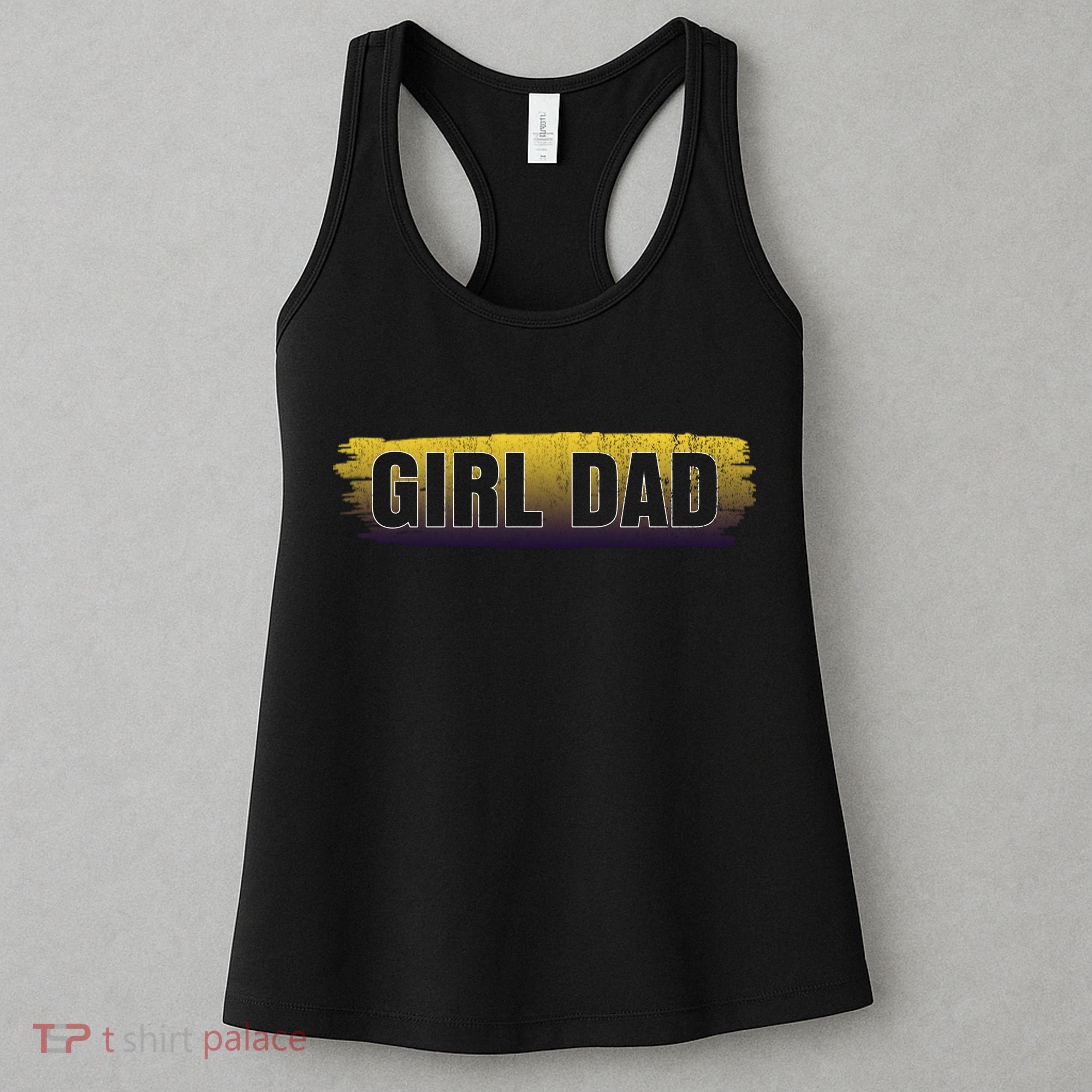Girl Dad Dunking Tribute Memorial # Girl Dad Distressed Women's Tank Top