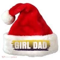Girl Dad Dunking Tribute Memorial # Girl Dad Distressed Santa Hat thumb 0
