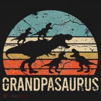 Grandpa Dinosaur Dad Gift Funny Grandpasaurus 4 Four Apron thumb 3