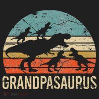 Grandpa Dinosaur Dad Gift Funny Grandpasaurus 4 Four Hat thumb 2