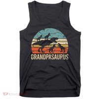 Grandpa Dinosaur Dad Gift Funny Grandpasaurus 4 Four Tank Top thumb 0