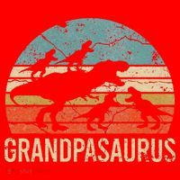 Grandpa Dinosaur Dad Gift Funny Grandpasaurus 4 Four Santa Hat thumb 1