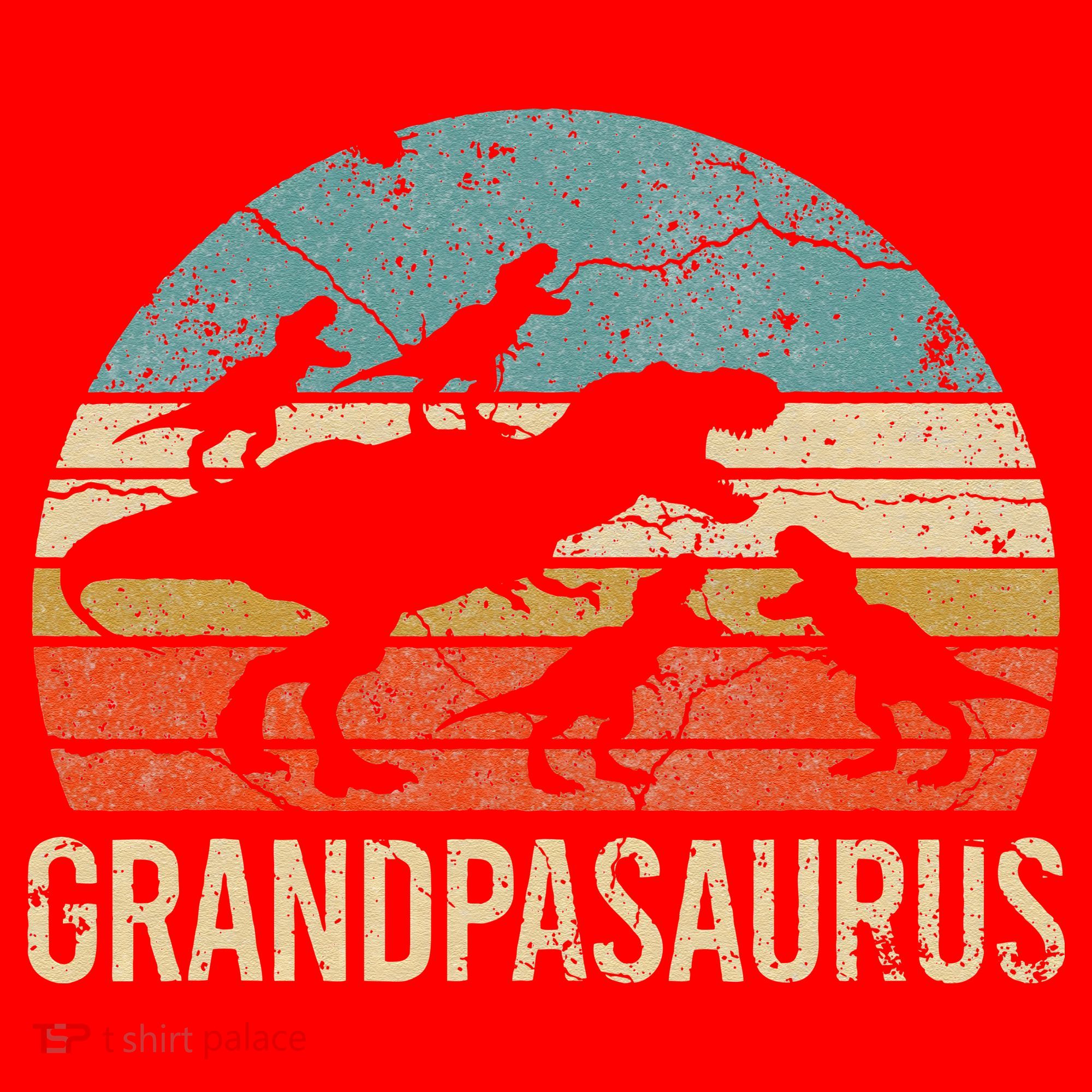Grandpa Dinosaur Dad Gift Funny Grandpasaurus 4 Four Santa Hat