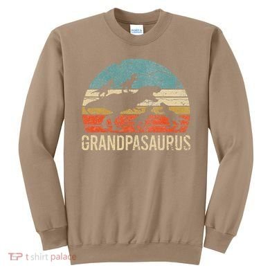 Grandpa Dinosaur Dad Gift Funny Grandpasaurus 4 Four Sweatshirt