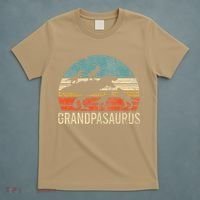 Grandpa Dinosaur Dad Gift Funny Grandpasaurus 4 Four T-Shirt thumb 5