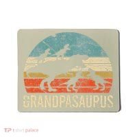 Grandpa Dinosaur Dad Gift Funny Grandpasaurus 4 Four Mousepad thumb 0