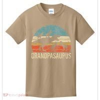 Grandpa Dinosaur Dad Gift Funny Grandpasaurus 4 Four Kids T-Shirt thumb 0