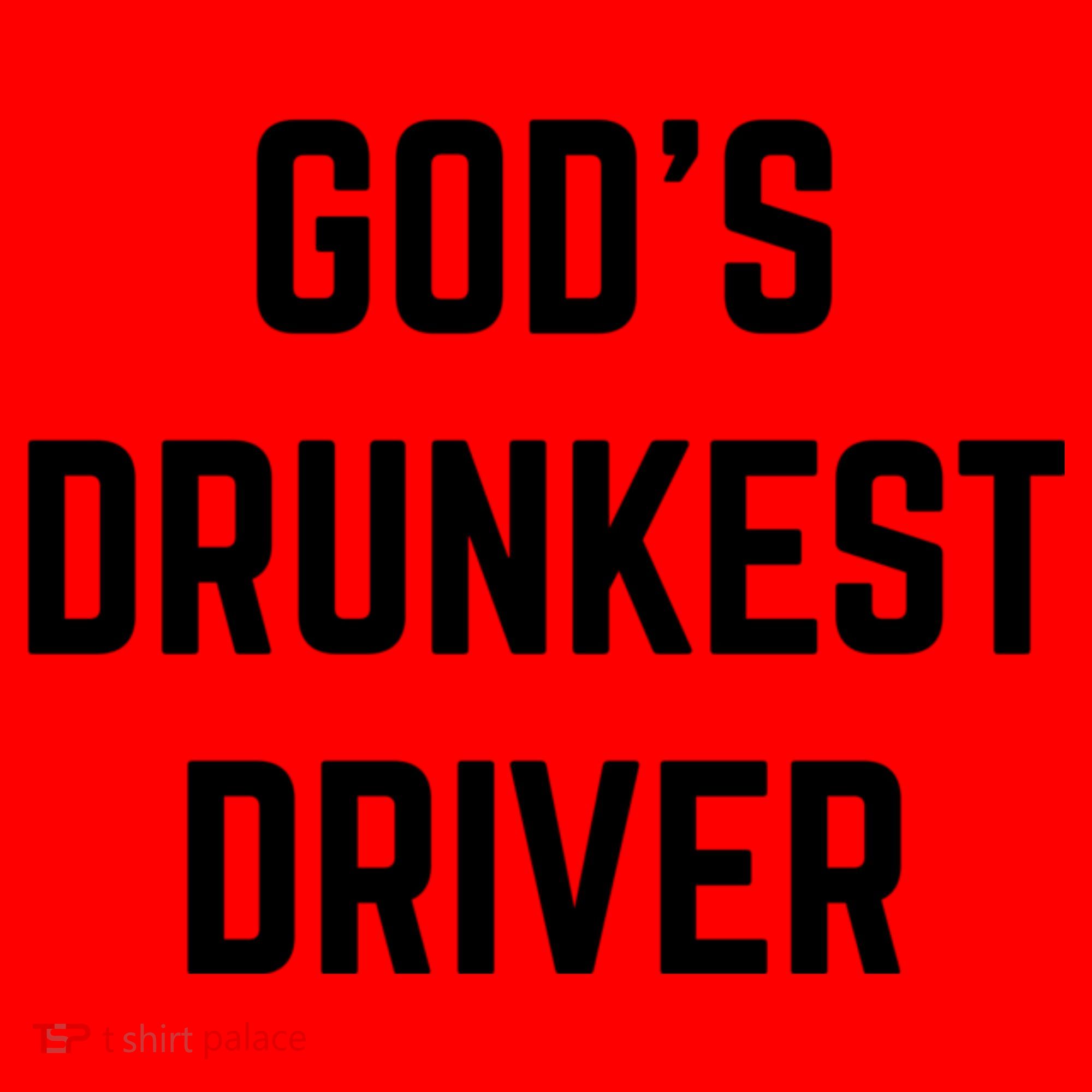 God's Drunkest Driver Funny Tee Santa Hat