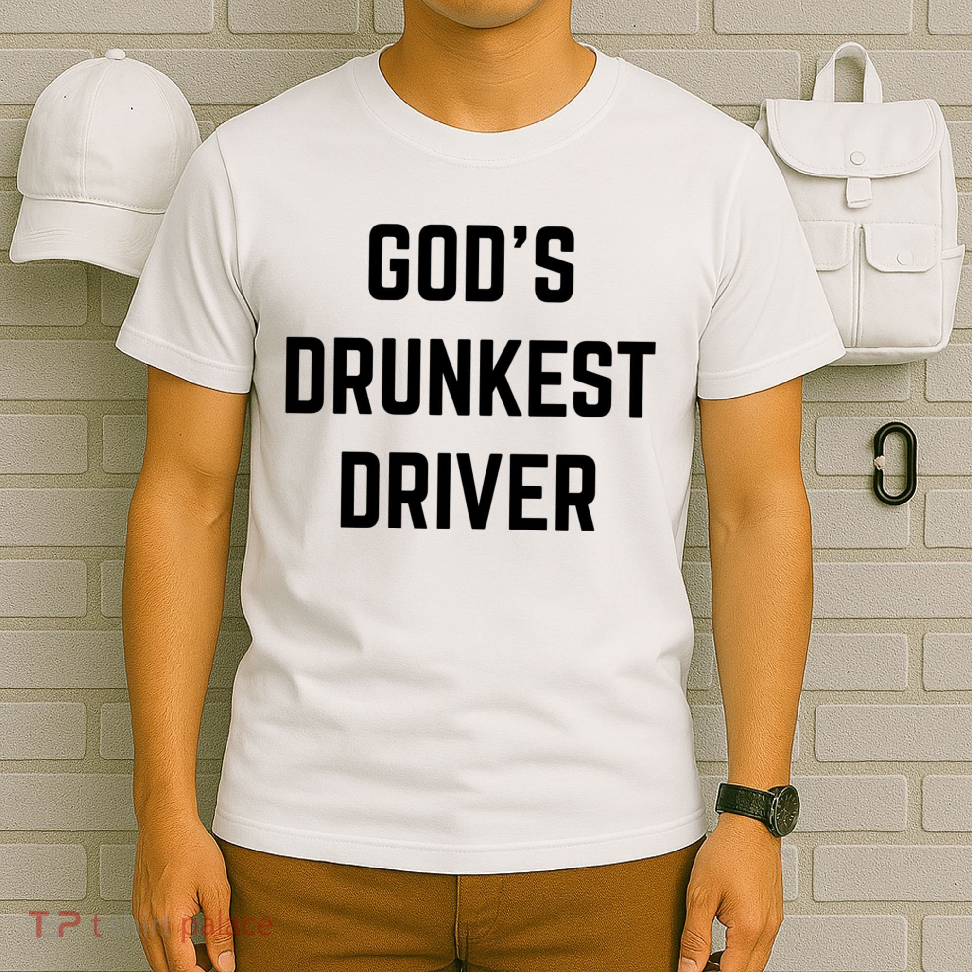 God's Drunkest Driver Funny Tee T-Shirt