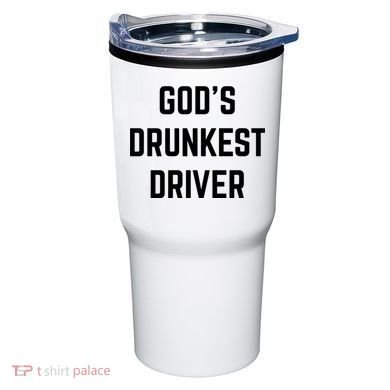 God's Drunkest Driver Funny Tee Tumbler