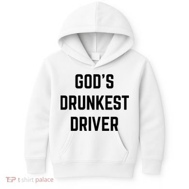 God's Drunkest Driver Funny Tee Kids Hoodie