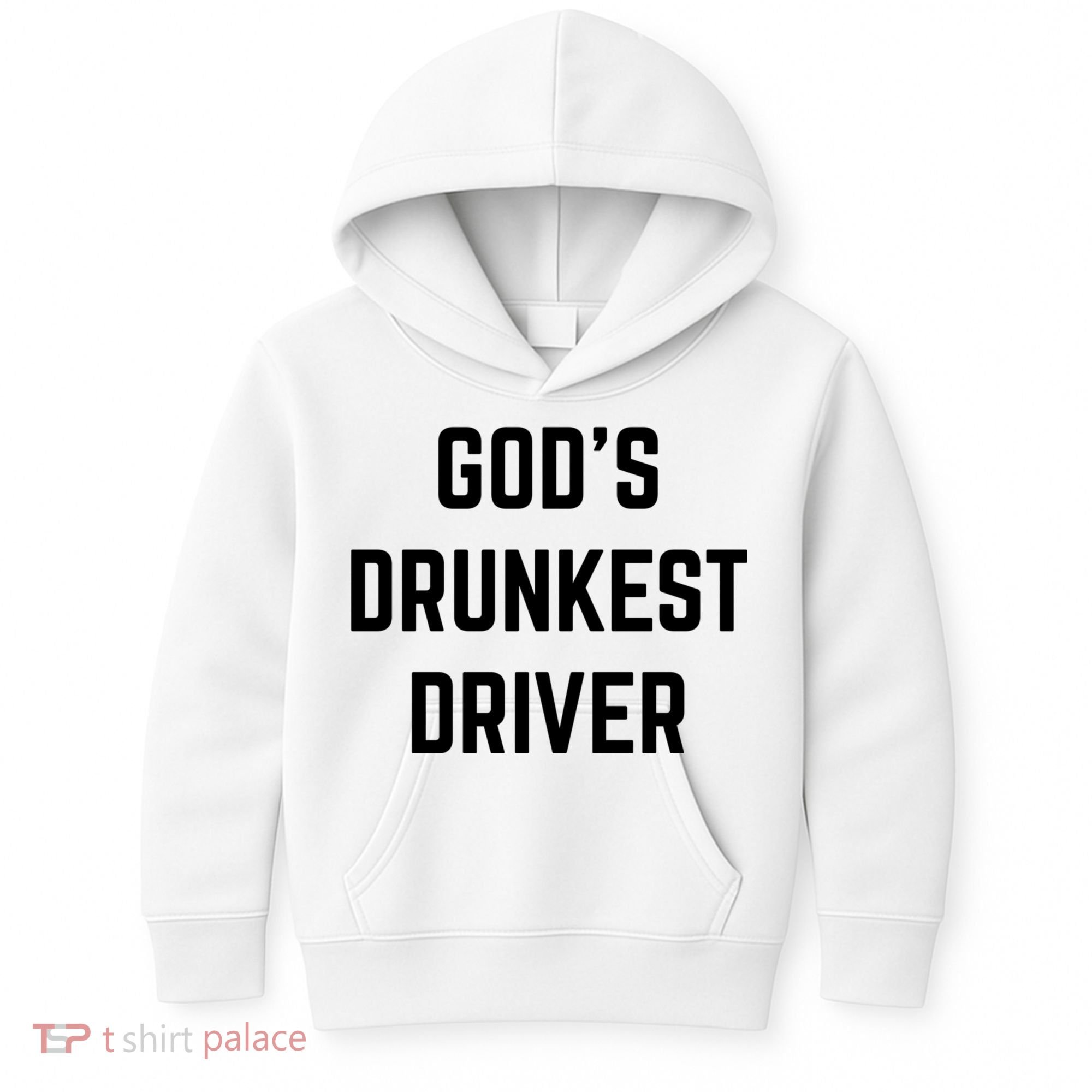 God's Drunkest Driver Funny Tee Kids Hoodie