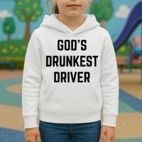 God's Drunkest Driver Funny Tee Kids Hoodie thumb 3