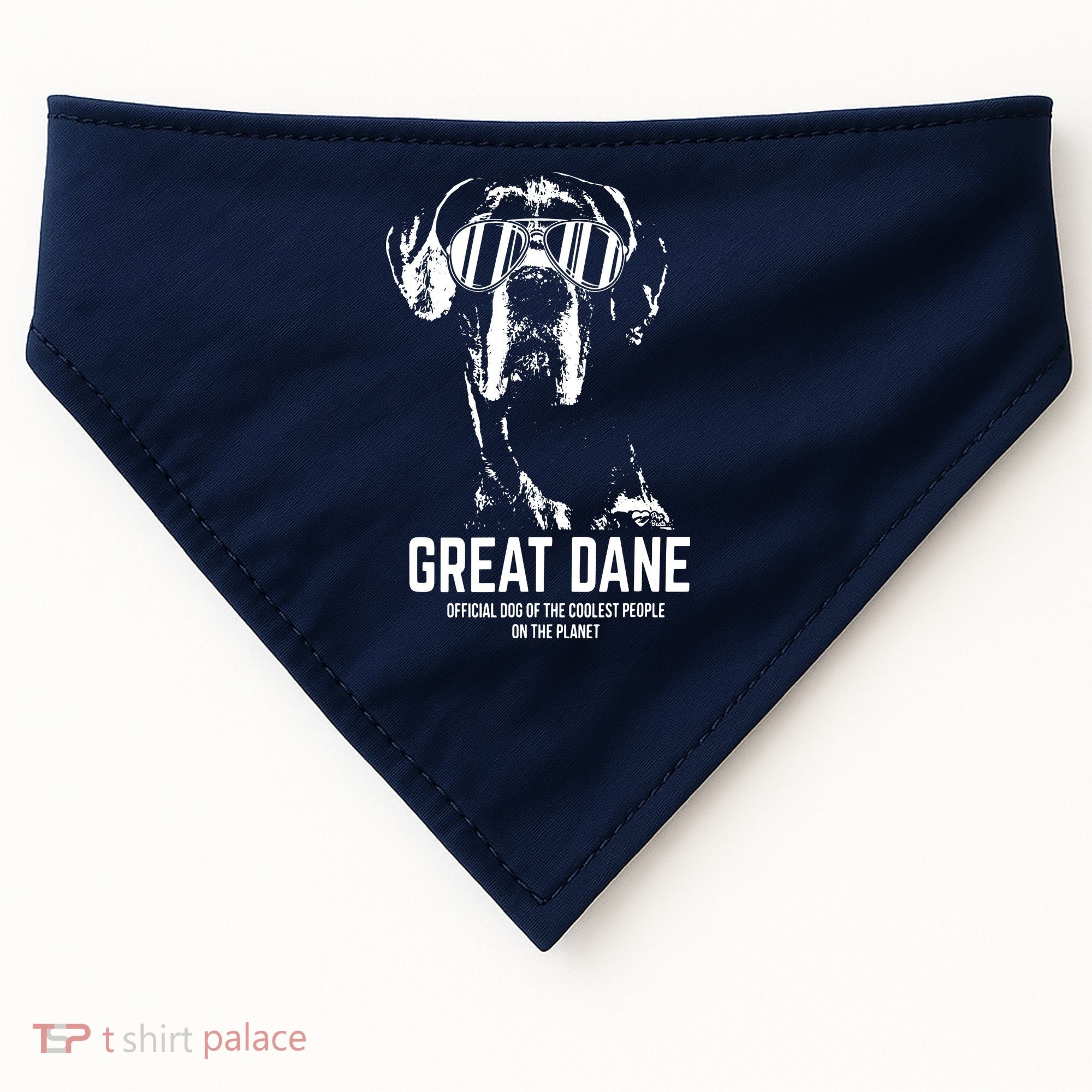 Great Dane Dog Of The Coolest Pup Lovers USA-Made Doggie Bandana