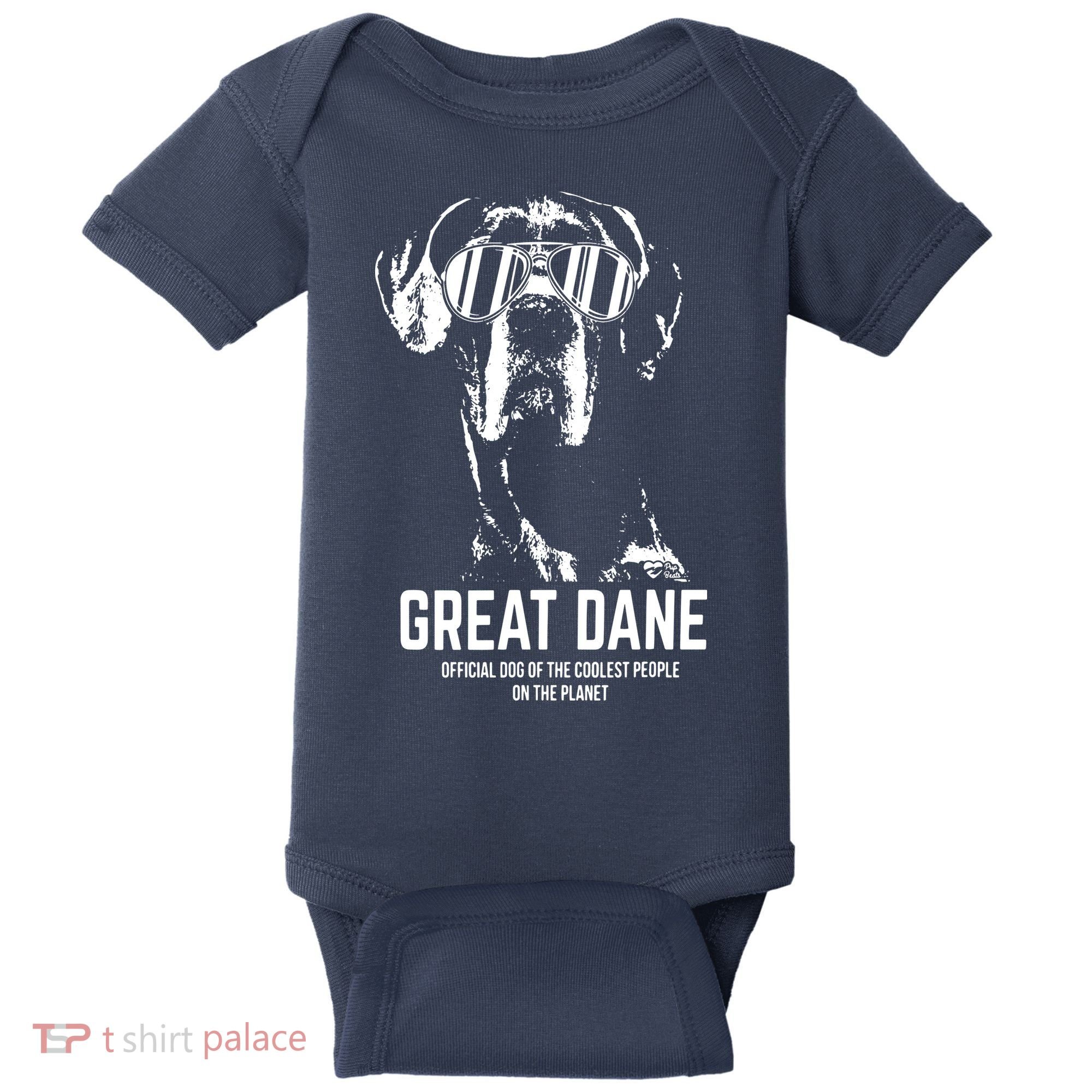 Great Dane Dog Of The Coolest Pup Lovers Baby Bodysuit