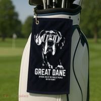 Great Dane Dog Of The Coolest Pup Lovers Golf Towel thumb 2