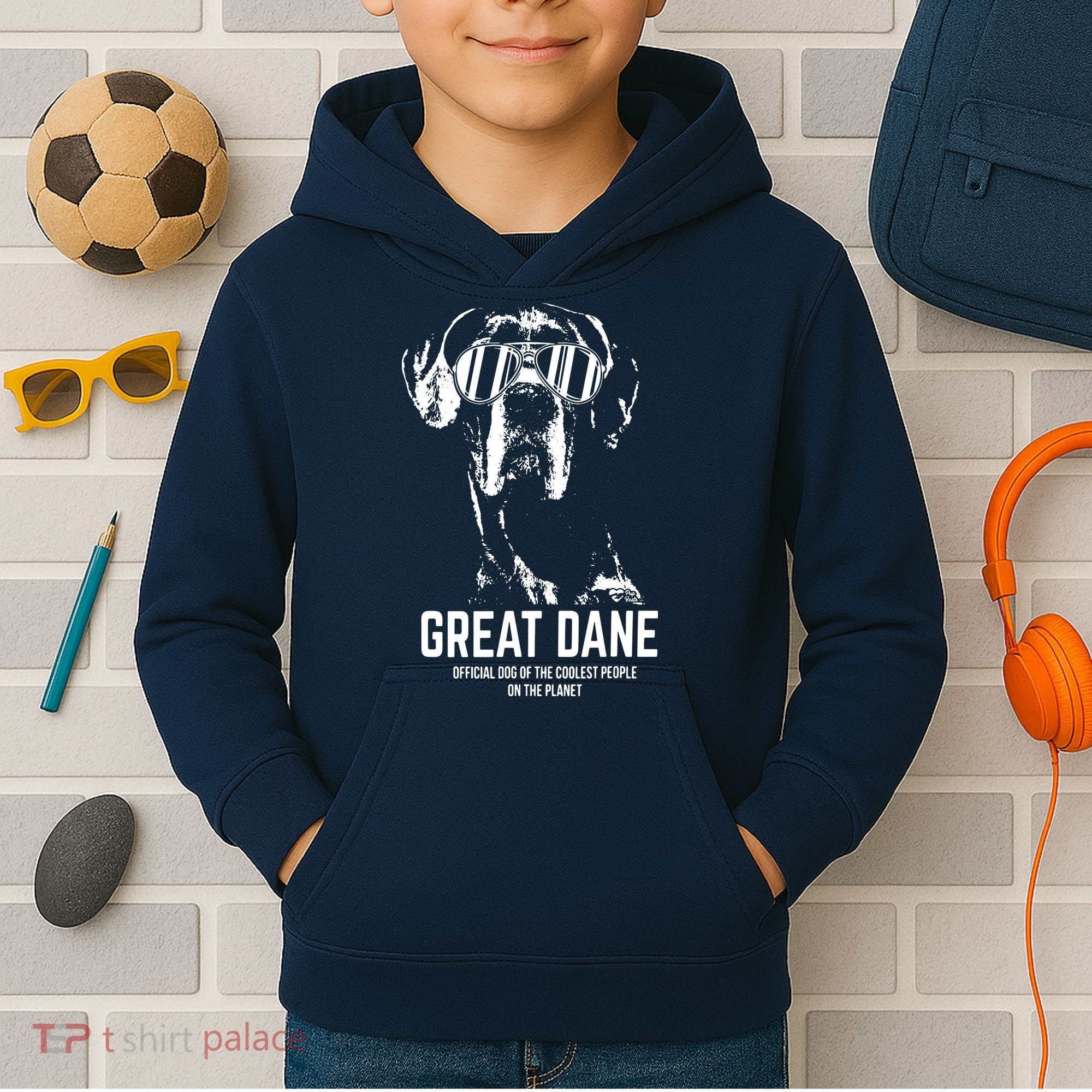 Great Dane Dog Of The Coolest Pup Lovers Kids Hoodie