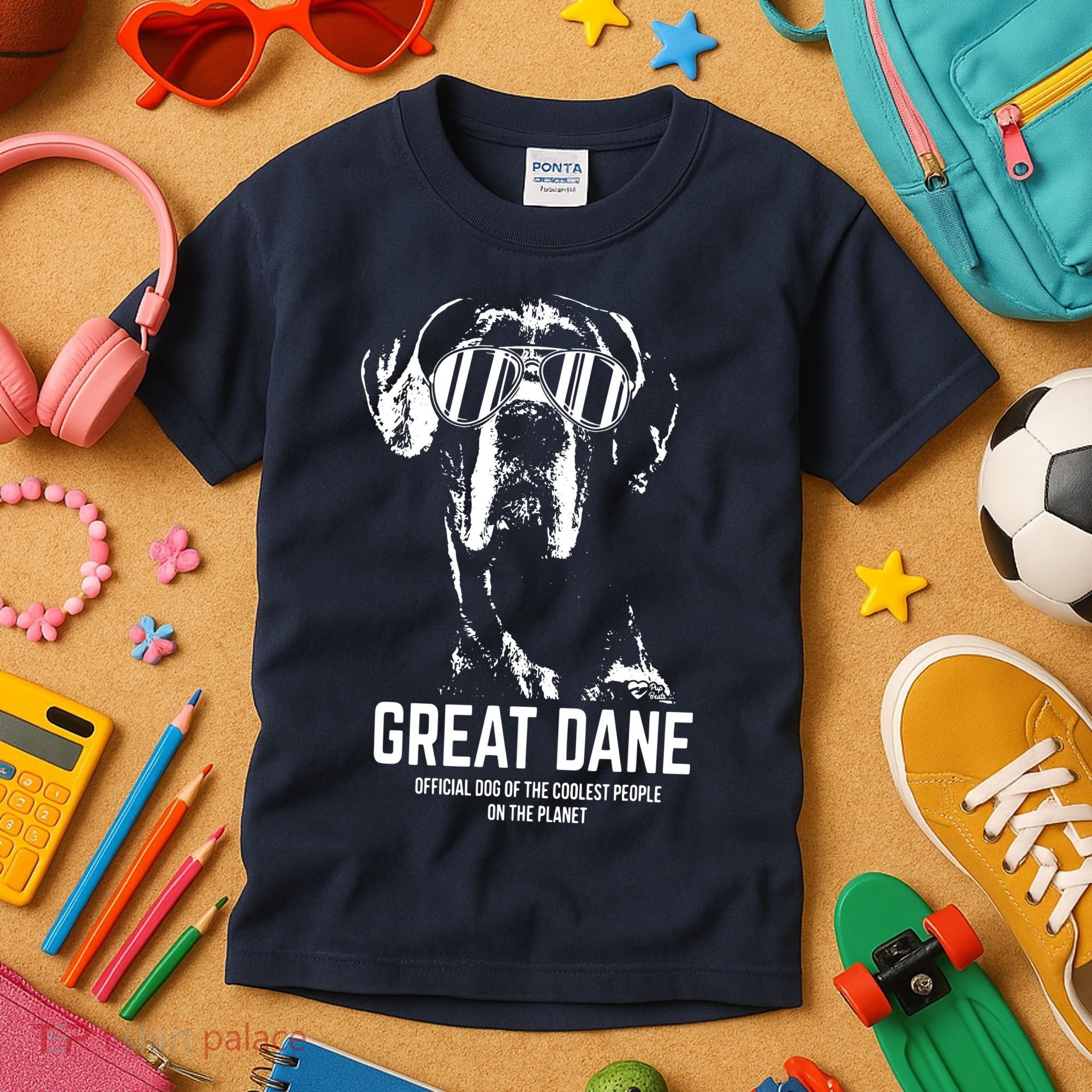Great Dane Dog Of The Coolest Pup Lovers Kids T-Shirt