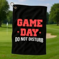 Game Day Do Not Disturb Golf Towel thumb 1