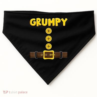 Grumpy Dwarf Easy Halloween USA-Made Doggie Bandana