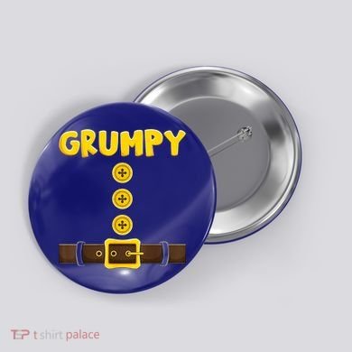 Grumpy Dwarf Easy Halloween Button