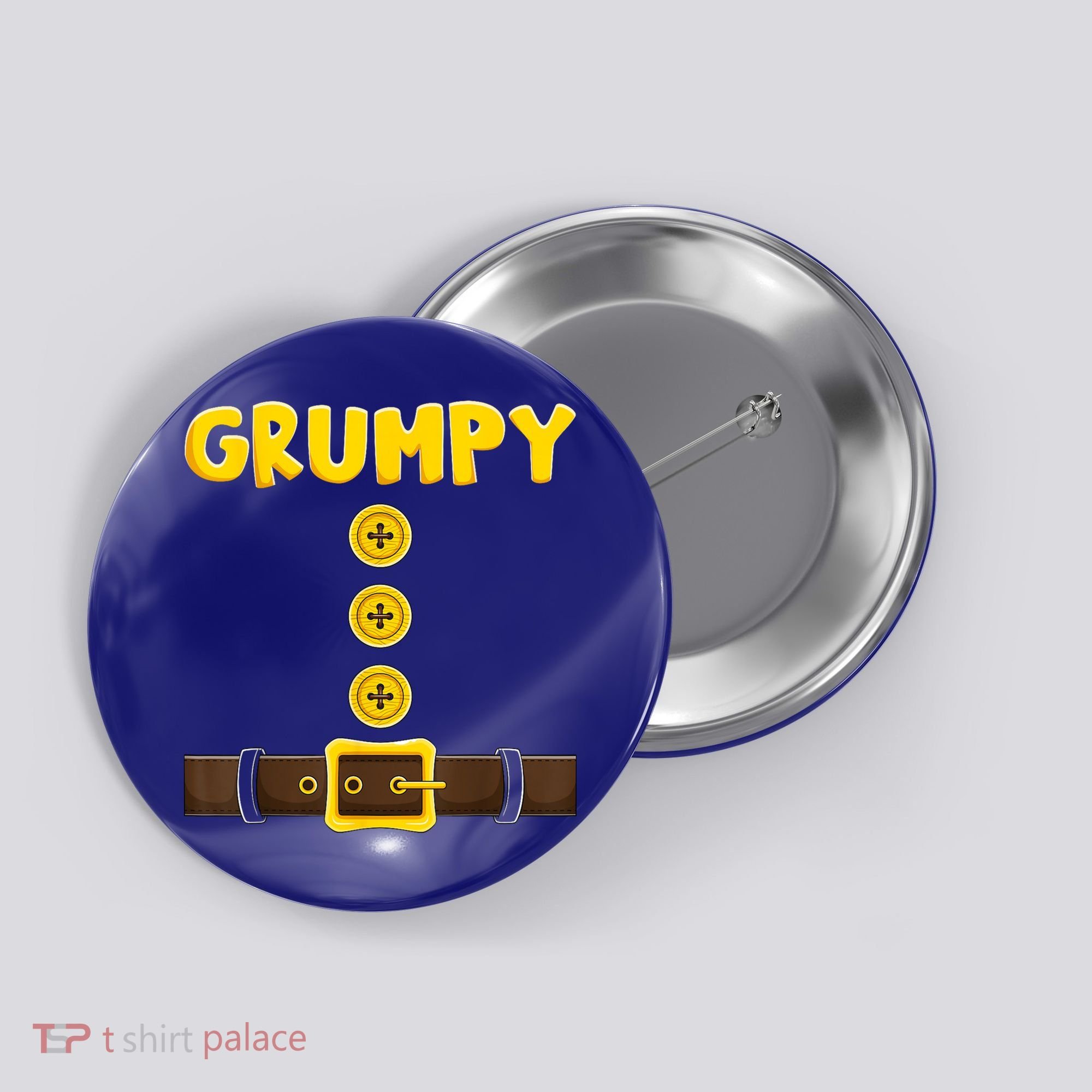 Grumpy Dwarf Easy Halloween Button