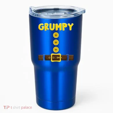 Grumpy Dwarf Easy Halloween Tumbler