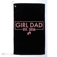 Girl Dad Est. 2026 Golf Towel thumb 0
