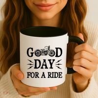 Good Day For A Ride Motorcycle Coffee Mug thumb 3