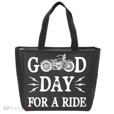 Good Day For A Ride Motorcycle Tote Bag