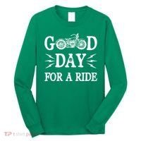 Good Day For A Ride Motorcycle Long Sleeve Shirt thumb 0