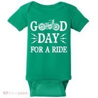 Good Day For A Ride Motorcycle Baby Bodysuit thumb 0