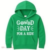 Good Day For A Ride Motorcycle Kids Hoodie thumb 0